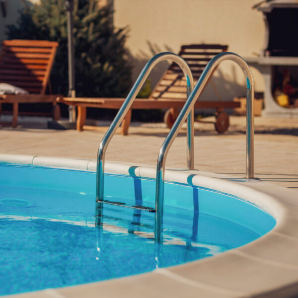 Empty outdoor swimming pool Empty outdoor swimming pool